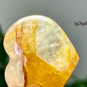 Heart Therapy Wondrous Metaphysical Worker Golden Healer Quartz Crystal Heart Stimulates Our Creative Expression on ALL Levels From Soul image 2