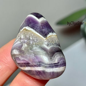 High Quality Chevron Amethyst Powerful Sacred Geometry Vibes Wonderfully Spiritual Stone Intuition Crystals Grid Work Energy Amplifier image 6