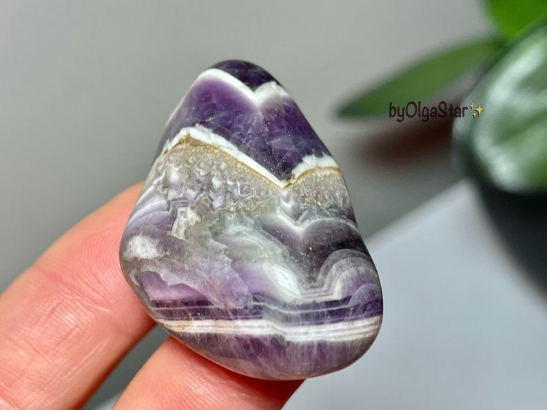 High Quality Chevron Amethyst Powerful Sacred Geometry Vibes Wonderfully Spiritual Stone Intuition Crystals Grid Work Energy Amplifier image 6