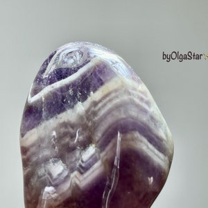 High Quality Chevron Amethyst Powerful Sacred Geometry Vibes Wonderfully Spiritual Stone Intuition Crystals Grid Work Energy Amplifier image 2