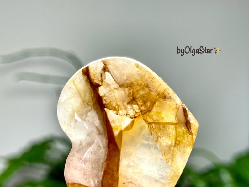 Heart Therapy Wondrous Metaphysical Worker Golden Healer Quartz Crystal Heart Stimulates Our Creative Expression on ALL Levels From Soul image 1