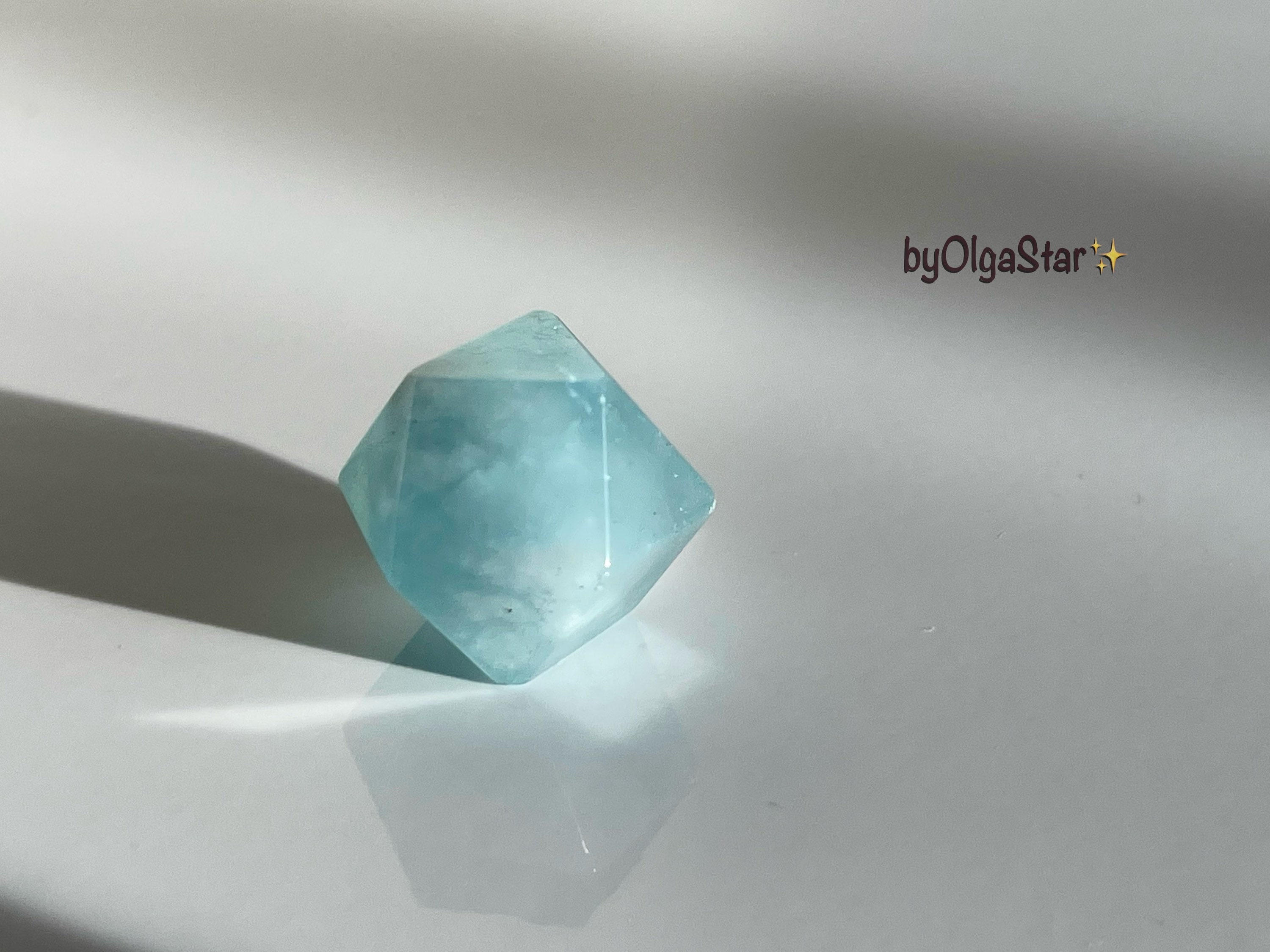 Aquamarine Hexahedron Cube Icosahedron Platonic Solid Solids Hybrid Crystal of Transformational Enchanting Energy For Earth Manifestationthumbnail