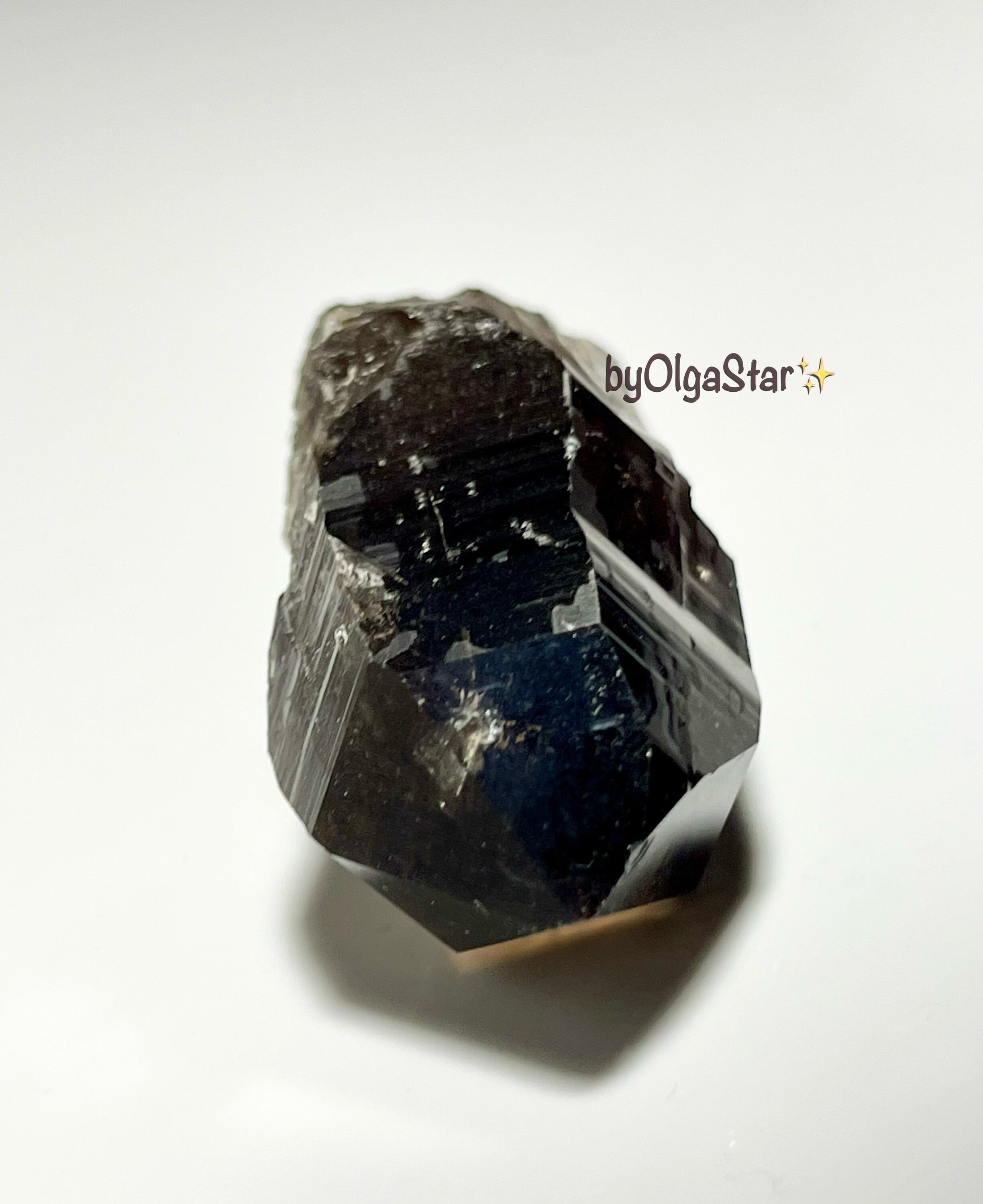 Natural Morion Black LEMURIAN Quartz Crystal Gem Potent Raw Record