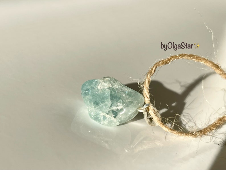 AQUAMARINE Crystal Pendant Highly Spiritual Stone Opens Intuition ...