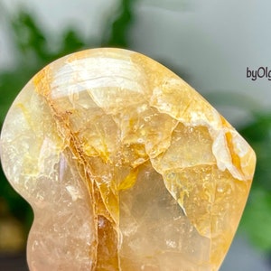 Heart Therapy Wondrous Metaphysical Worker Golden Healer Quartz Crystal Heart Stimulates Our Creative Expression on ALL Levels From Soul image 4