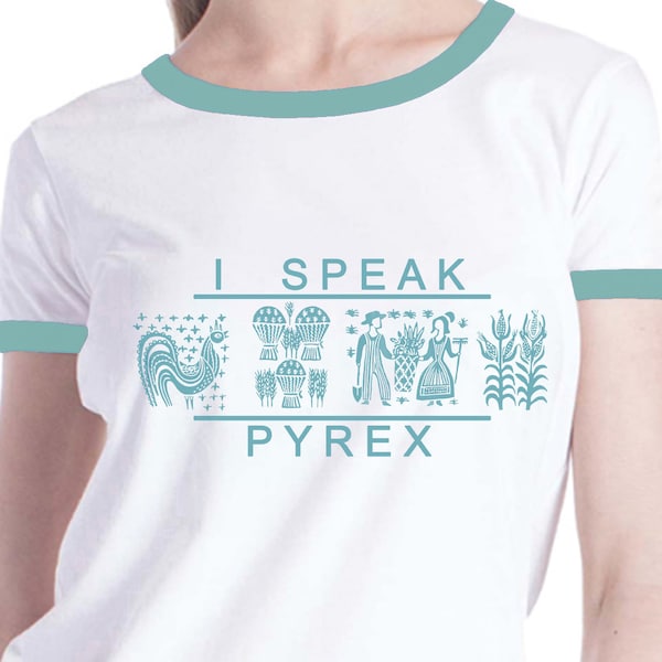 Digital Download Pyrex Pattern Graphic Art for T-Shirt Transfer Design or Graphic Artwork Clip Art. I Speak Pyrex- Gift for the Pyrex Lover!