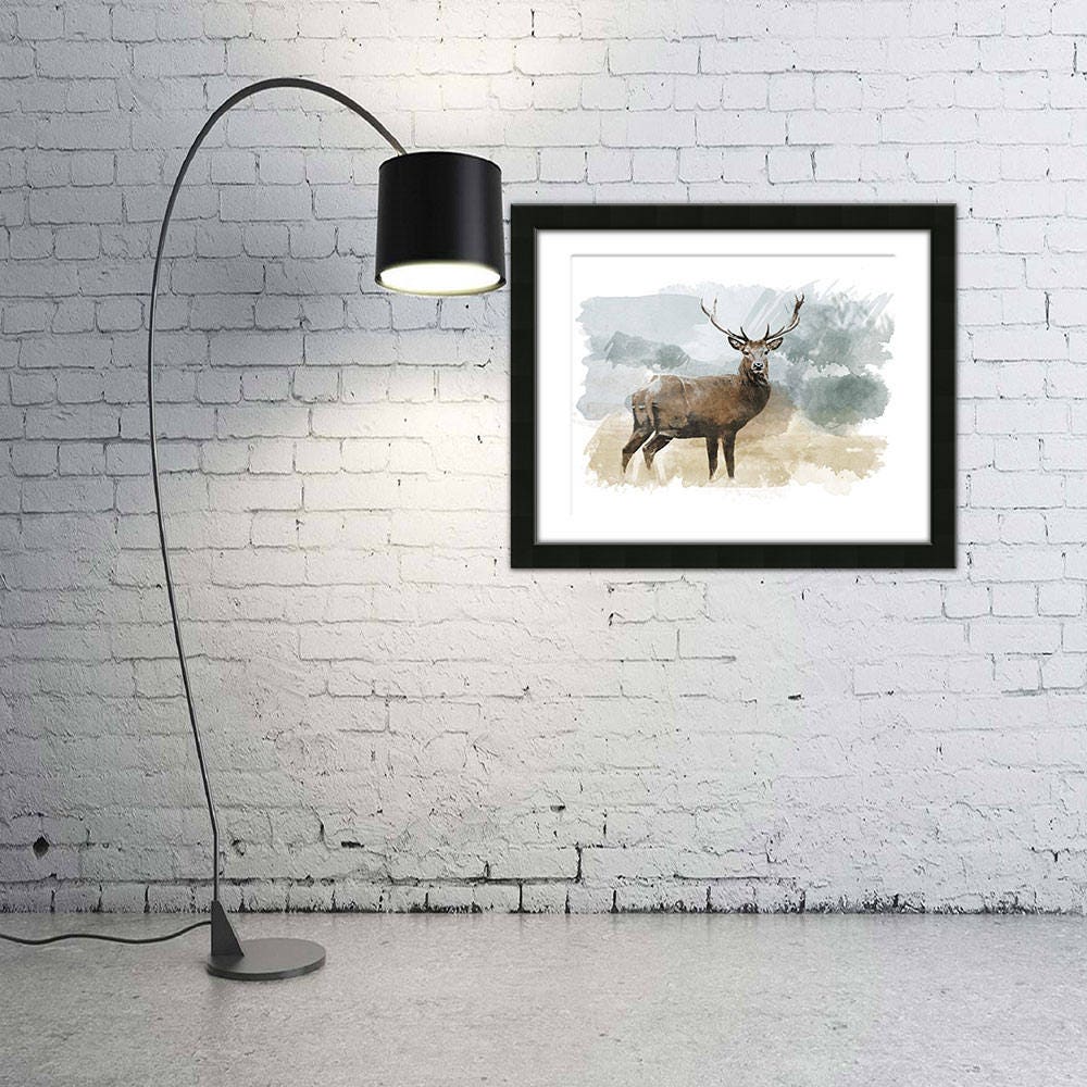 Elk Artwork, Elk Art, Elk Watercolor, Elk Painting, Watercolor, Elk ...