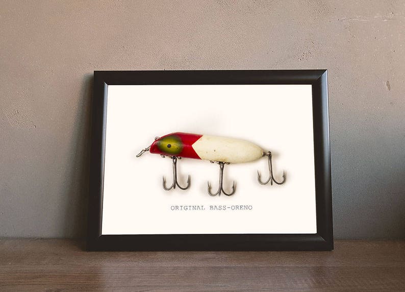 Fishing Lure Wall Art Fishing Lure Vintage Lure Antique Etsy