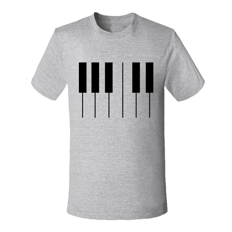Piano Keys Digital T Shirt Design. image 4