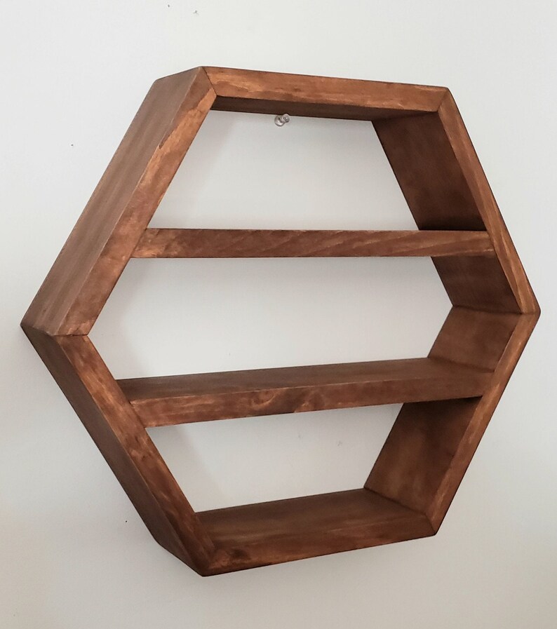 Hexagon shelf Large hexagon shelf perfect for essential oil Etsy