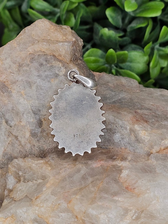 Collana Con Pendente In Argento Sterling E Perle Di Turchese Kingman