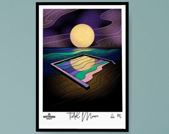Limited Edition Signed A3 Giclée Print - "Tidal Moon"