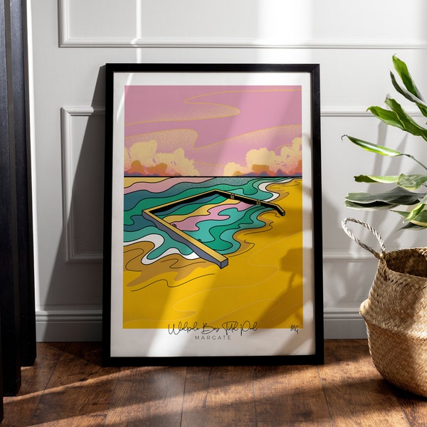 NEW A2 SIZE Signed A2,A3, A4 Giclée Print - "Walpole Bay Tidal Pool"