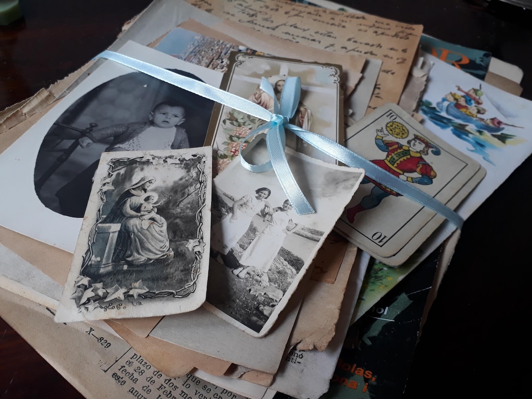 50 Vintage Paper Ephemera Pack – Antique Book Pages, Old Magazines ...