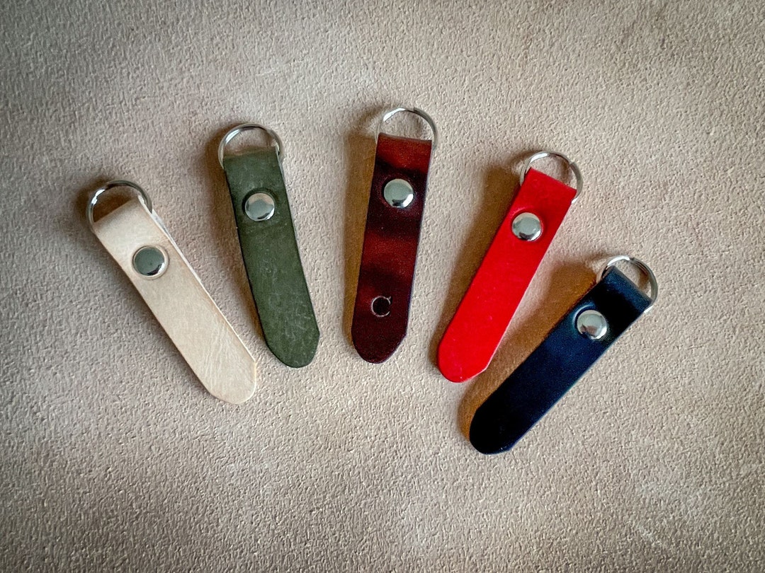 Handmade Personalised Monogram Leather Key Ring Fob Holder Etsy