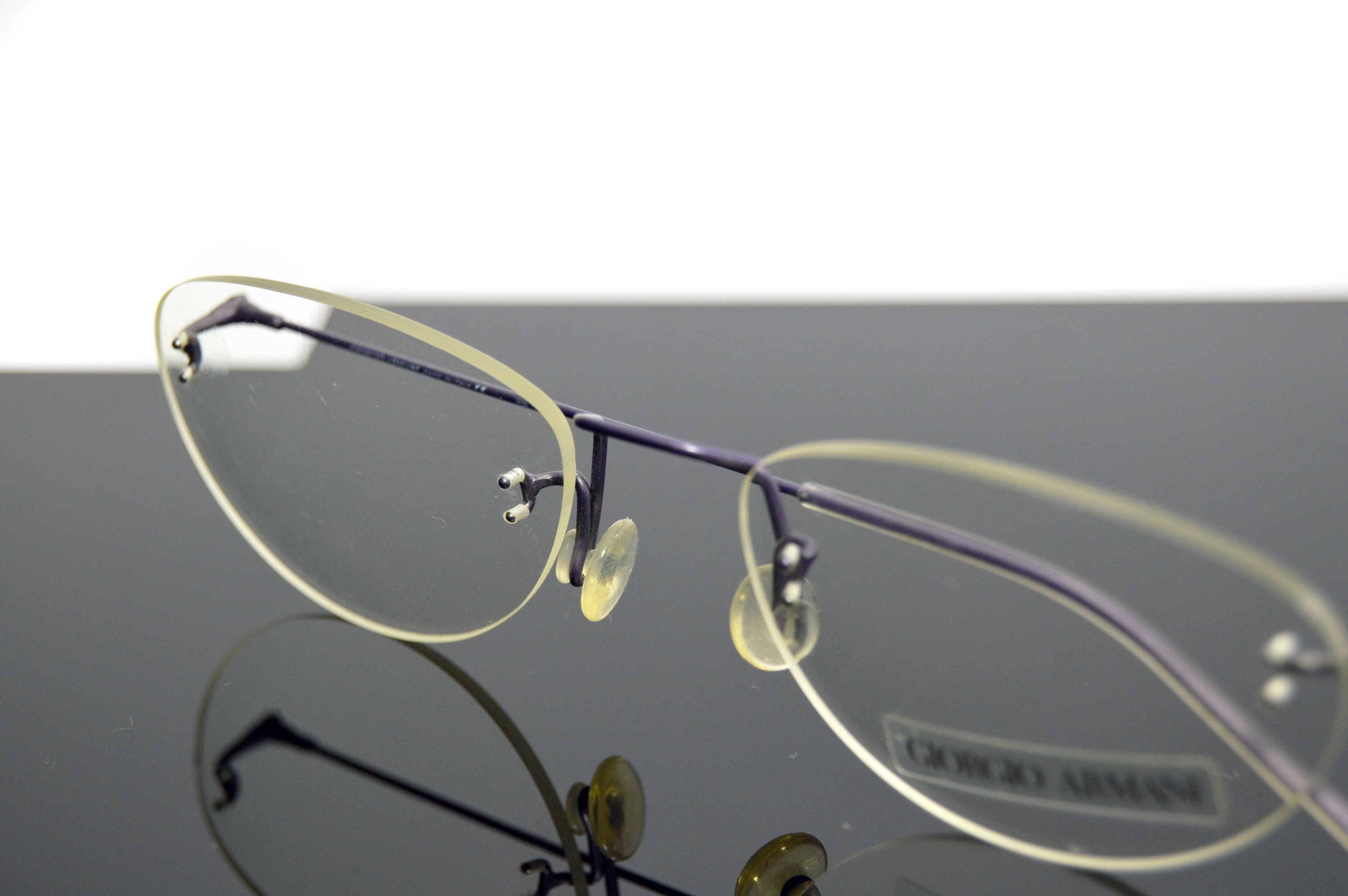 armani rimless eyeglasses