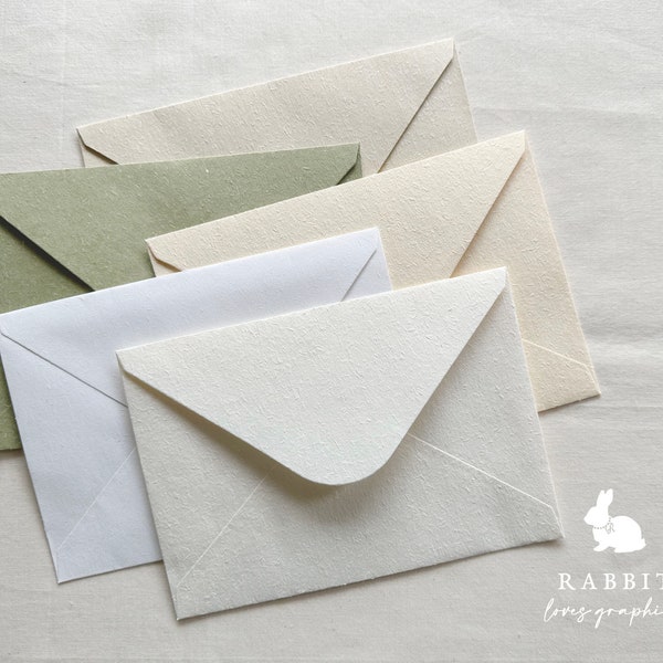 10 x Invitation Envelope | Textured Paper | 131x187mm
