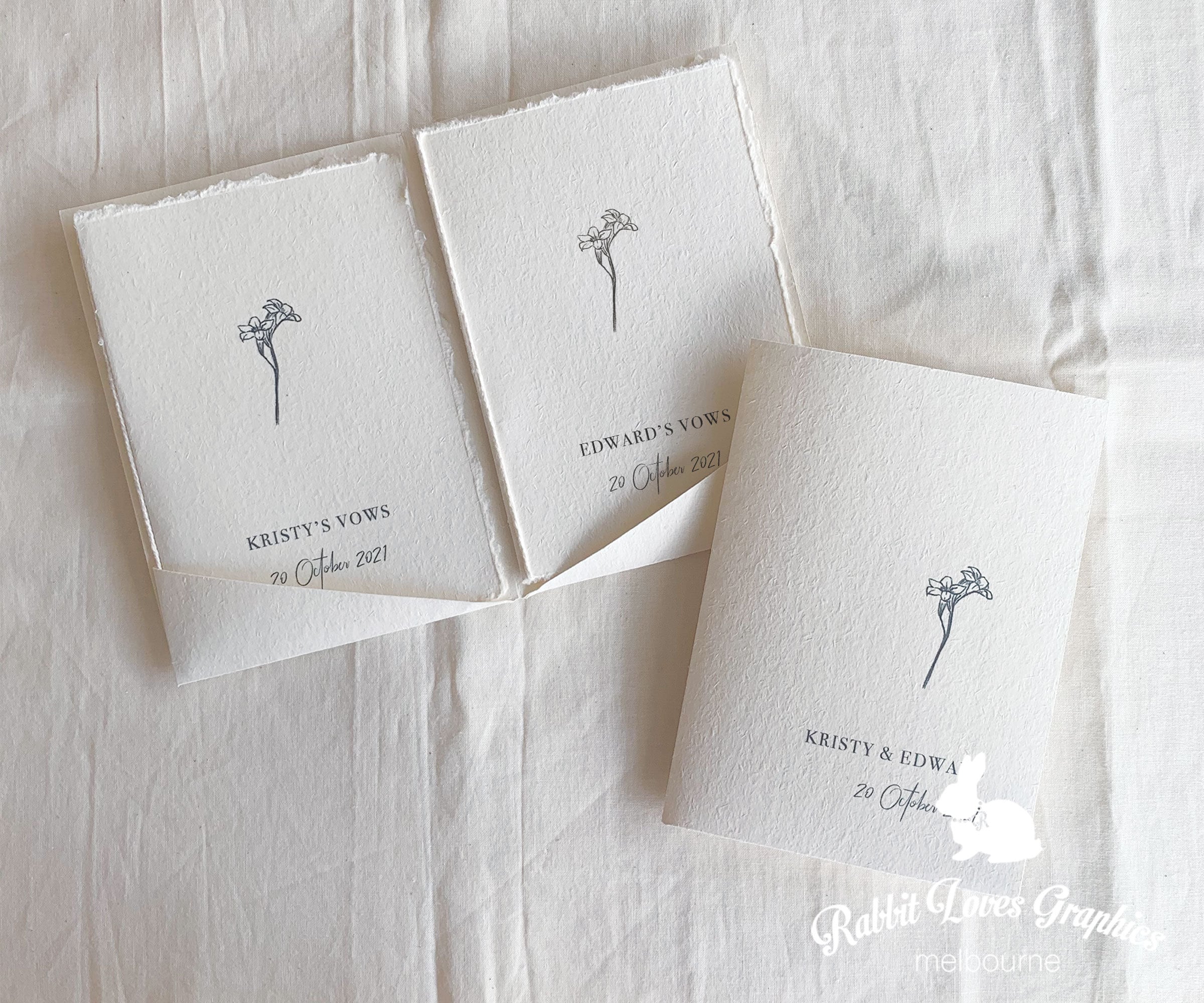 Personalized Wedding Vows Books Folder | Wedding Gift Set