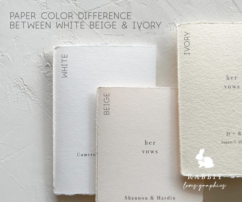 Wedding Program With Hand Torn Edge | Flat or Fold - Etsy