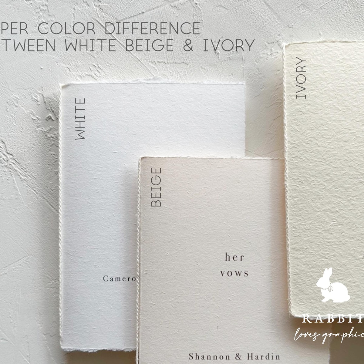 Set of 2 Personalized Wedding Vow Books With Hand Torn Edge [V10015] - Etsy