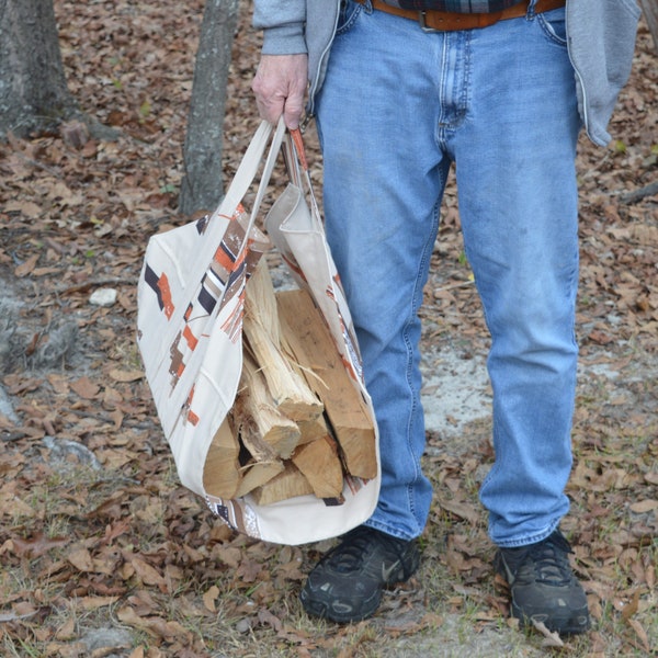 Firewood Carrier, Canvas Firewood Carrier, Log Sling, Wood Carrier