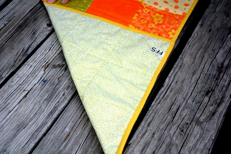 Summer Table Runner Picnic Table Runner Quilted Table Etsy