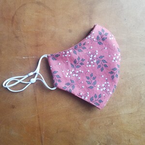 Fabric Facemask, Washable Face Mask, Breathable Face Mask, Adjustable Mask, Cotton Mask, Fitted, Floral