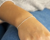 Silver Satellite Bracelet, Satellite Chain, Snake Chain