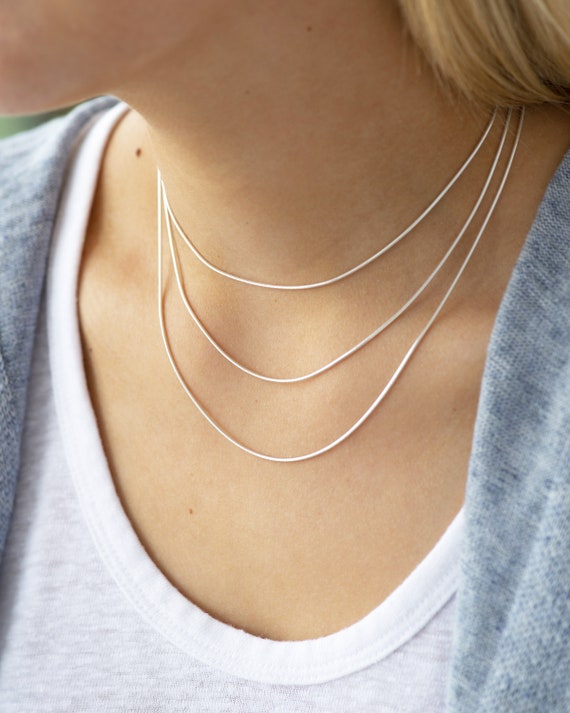 16 inch silver snake chain discount