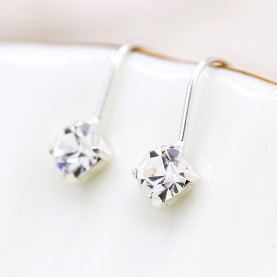 Schmuckset Damen Ohrringe Kette Tropfen Kristall Silber Schmuckset Damen Ohrringe Kette Tropfen Kristall Silber