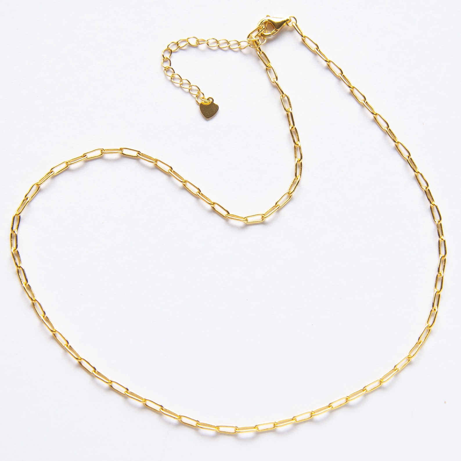 Gold Paperclip Necklace Choker Staple Necklace Gold Long Etsy UK