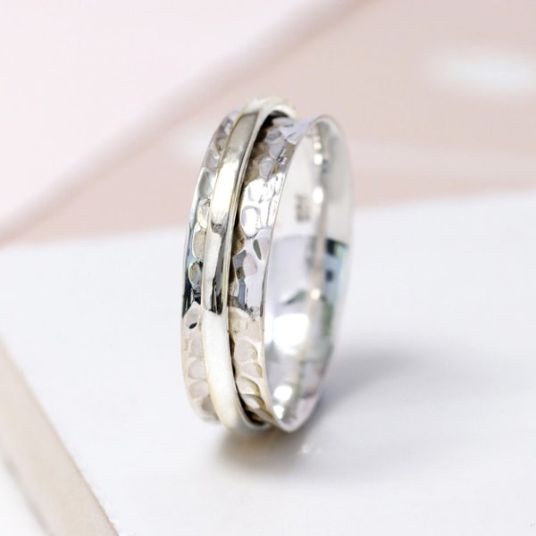 Silver Spinner ring, Infinity Ring, All that Glitters, Silver Spinner Ring, Fiddle Ring, Statement Ring