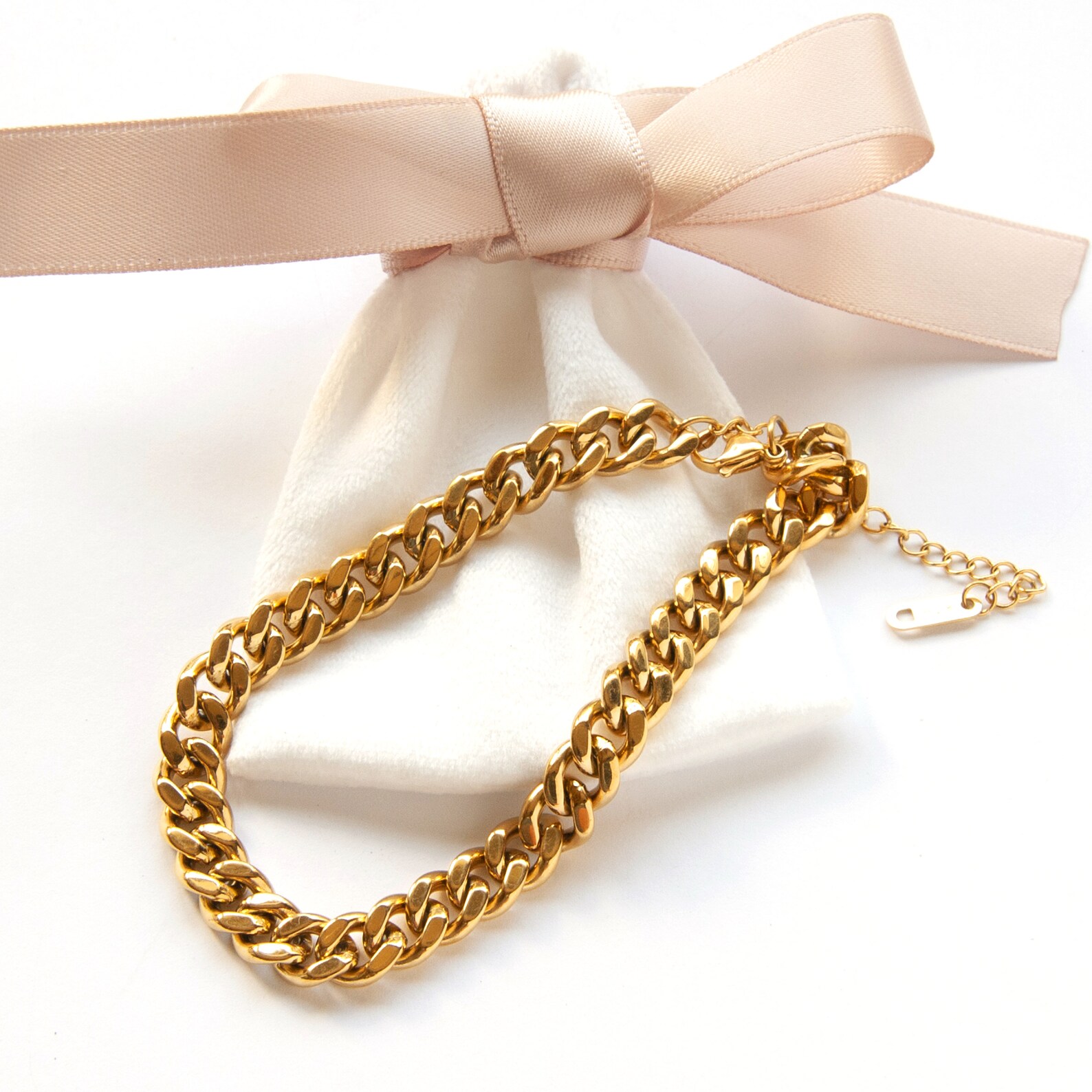 Gold Cuban Chain Anklet Cuban Link Ankle Bracelet Miami Curb Etsy