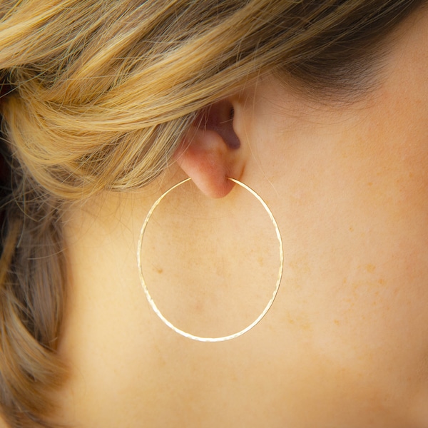 Gold Hoop Earrings Etsy UK