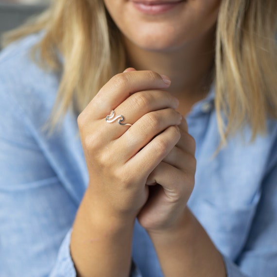 Anello Femminile Massiccio Intrecciato 925 Argento Sterling - Foto 4