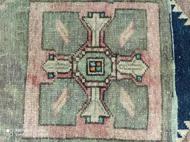 2.4x1.7 ft Turkish oushak vintage rug clean rug