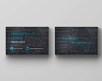 Modern business card design 8.5x5.5Cm double sided