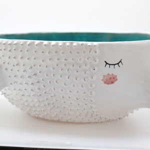 MADE TO ORDER Fisch Waschbecken - Tischplatte Wasbasin, Badezimmer Waschbecken, handgemachtes Waschbecken aus Keramik, Kugelfisch, Aufsatzwaschbecken