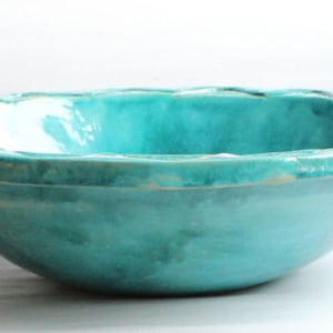 Moroccan turquoise under top sink ceramic, made to order zdjęcie 4