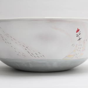 Retro Swimmers - ceramic table top sink, washbasin, handmade ceramic sink, made to order