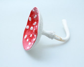 Amanita Muscaria, Red Toadstool, ceramic soap dish