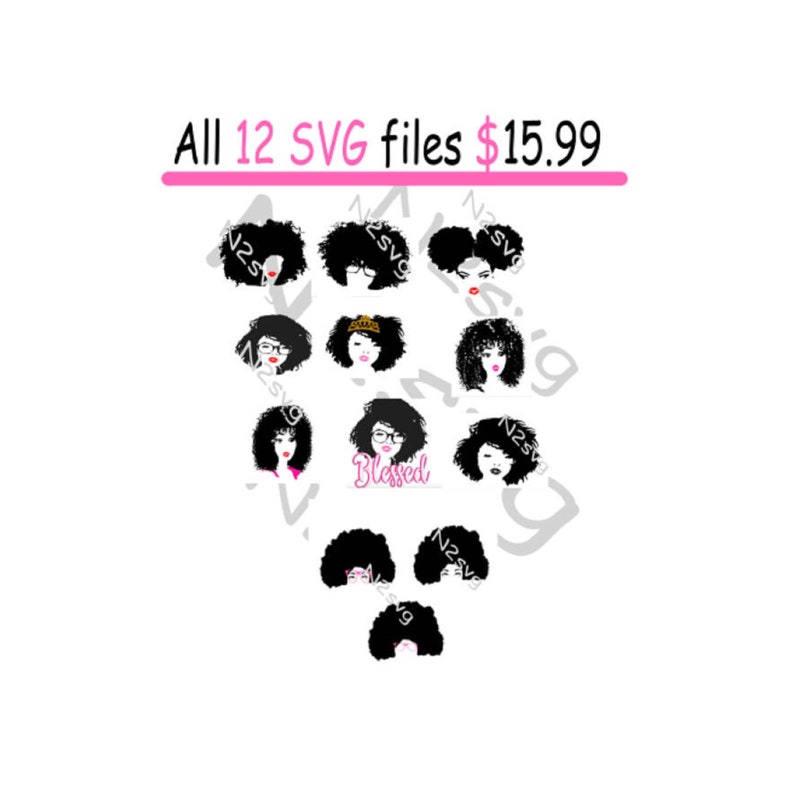Download Melanin svg Afro lady bundle deal woman svg lady svg ...