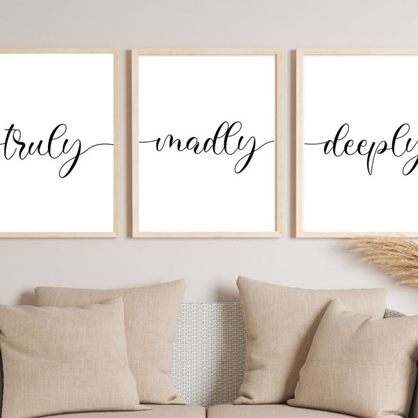 Truly Madly Deeply Etsy