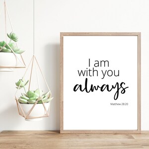 Bible Verse Wall Print, Bible Verse Sign, Christian Typography Art ...