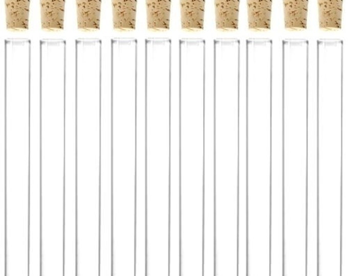 Glass Tubes with cork top - free shipping