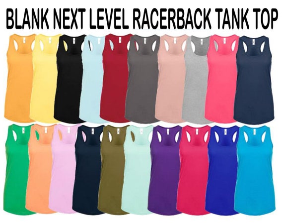 Blank Next Level Ideal Racerback Tank 