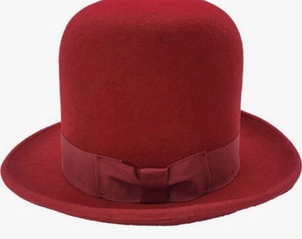 Erykah Badu sombrero de copa rojo, estilista, artista musical, gente con estilo, sombrero rojo, sombreros de boda, sombreros para eventos, complementos, sombreros de lana