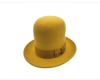 Bombín de lana artesanal: estilo Erykah Badu, para ocasiones especiales