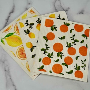 Swedish Dishcloths | Pack of 3 or Single | Reusable Dish Cloth, Plastic Free, All Natural, Compostable