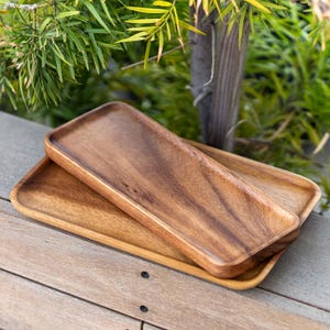 Handmade Wood Valet Tray – Black Walnut Catch-All for Entryway, Desk, or Nightstand | Timeless, Minimalist Gift